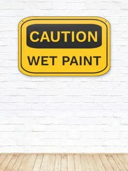 Pôster de Caution Wet Paint