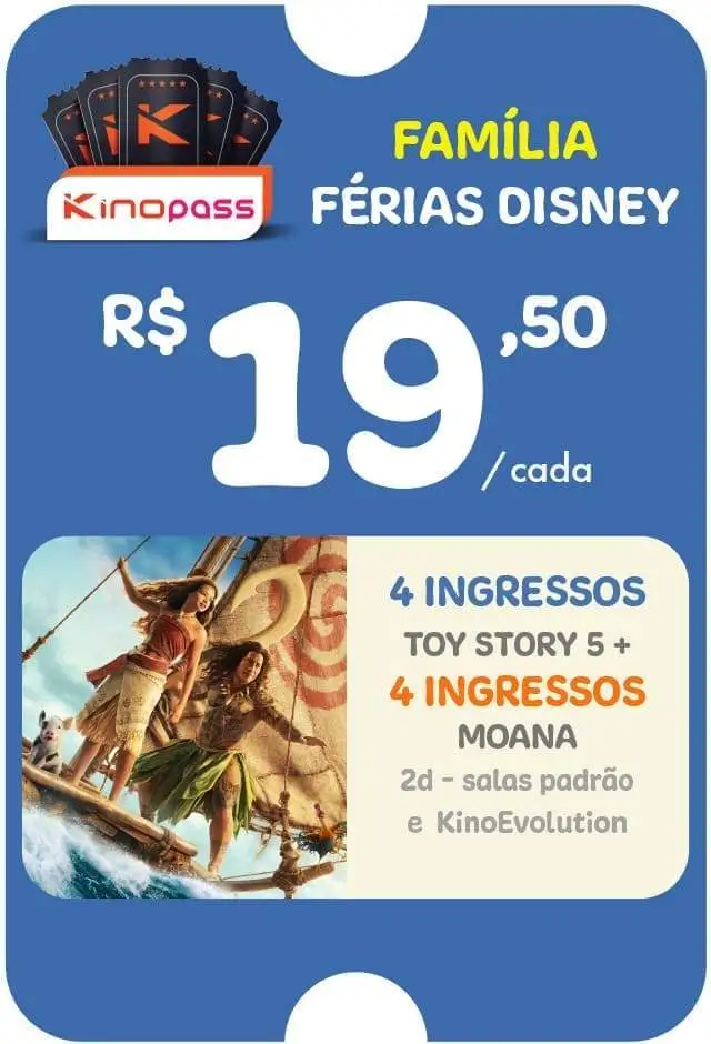 Kinopass Férias em família Disney