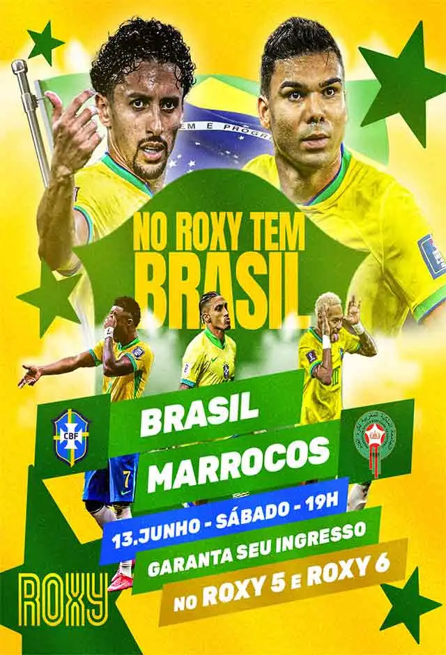 Copa No Roxy: Jogo Brasil x Marrocos