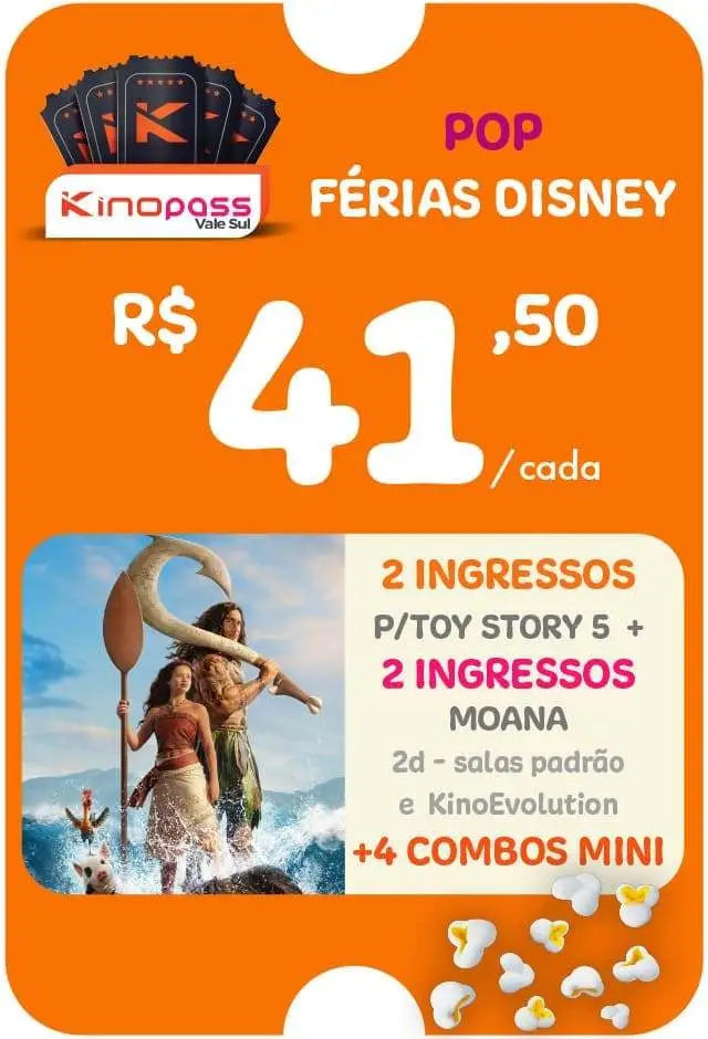 Vale Sul - Kinopass POP Férias Disney