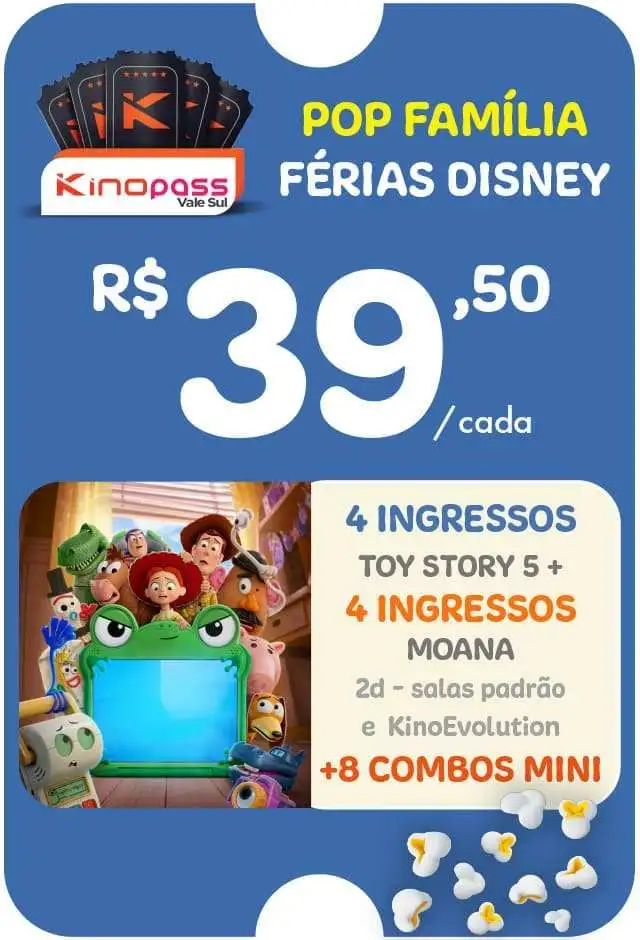 Vale Sul - Kinopass POP Férias em família Disney