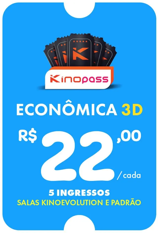 Kinopass Econômico 3D - 30/09/2026