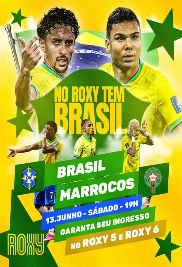 Pôster de Copa No Roxy: Jogo Brasil x Marrocos