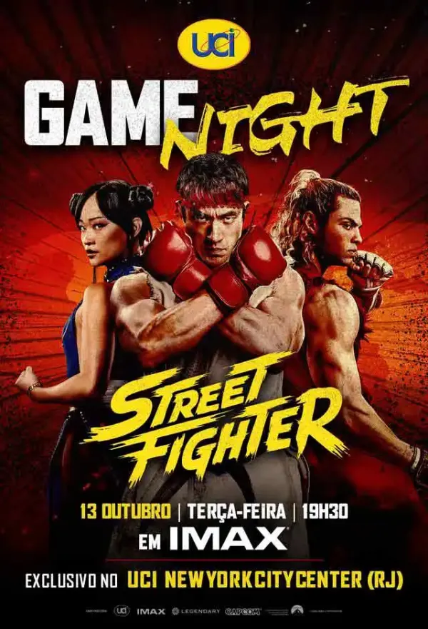 Pôster de Game Night Street Fighter