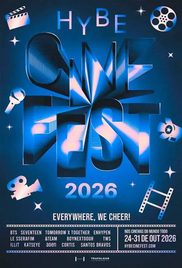 Pôster de Seventeen World Tour 'New_' - Hybe Cine Fest 2026